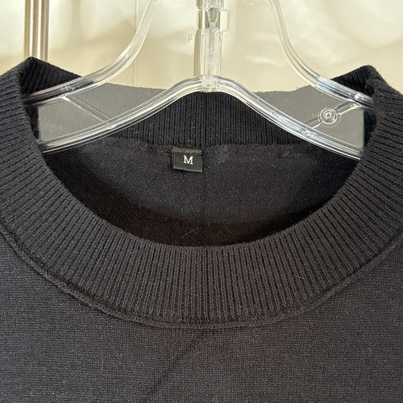 Amazon Set Black and Cream Striped Women's Sweater & Pants - Picture 2 of 9